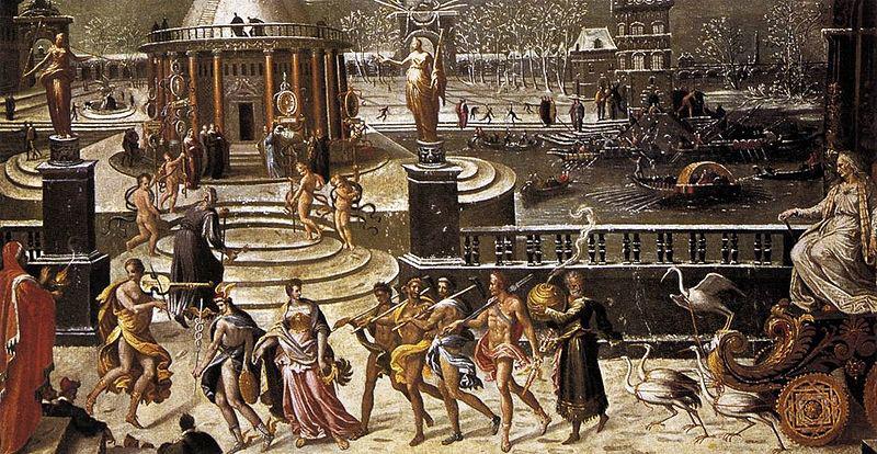 Antoine Caron The Triumph of Winter oil painting picture